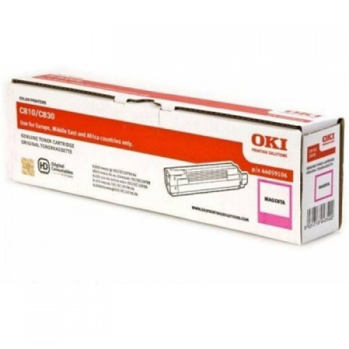 OKI C810 MAGENTA TONER CARTRIDGE - 8,000 PAGES