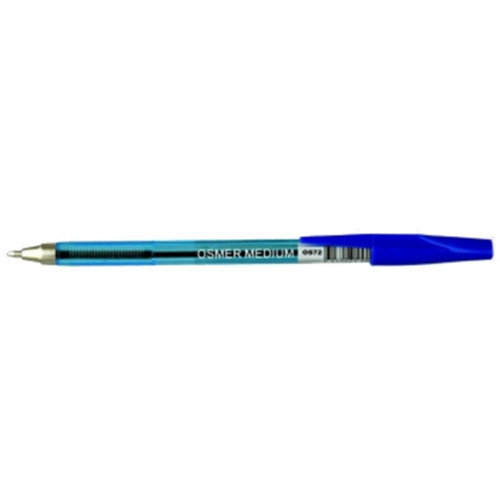 OSMER OS72 BALLPOINT PEN Blue, Medium 1mm Bx12 *** See also DEL-EQ3BL ***