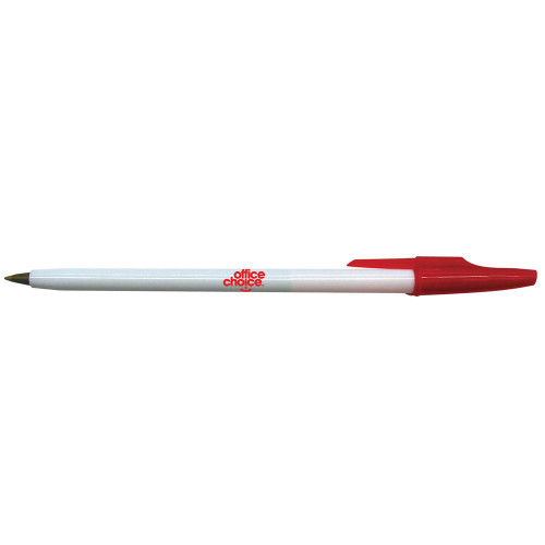 OFFICE CHOICE BALLPOINT PEN Medium Red