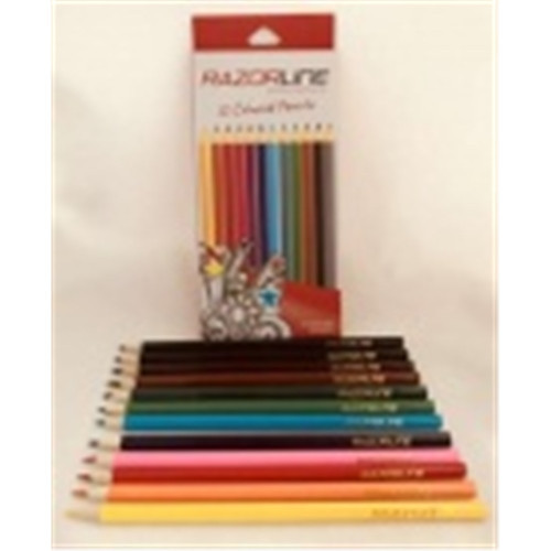 DELI COLOURED PENCILS PKT 12