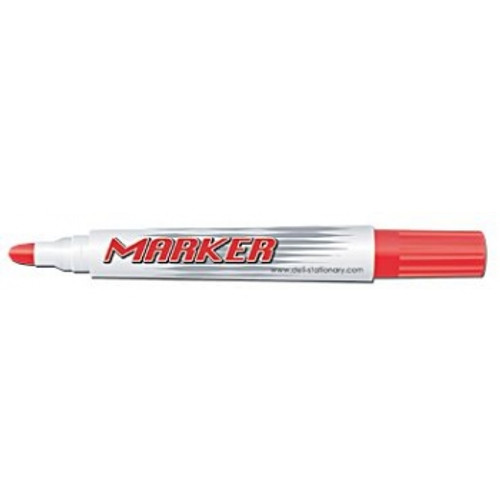 DELI BULLET POINT PERMANENT MARKERS Red Pk12
