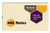 MARBIG NOTES Repositional 75x125mm Yellow Pk12
