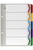 MARBIG A5  DIVIDERS & INDICES REINF BRD COL  5TAB