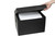 MARBIG CORFLUTE BOX W/ATTACHED LID BLACK