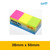 Stick On Notes 38mm x 50mm 100 Sheets - Neon Assorted, Pack of 12 (13119)