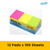 Stick On Notes 38mm x 50mm 100 Sheets - Neon Assorted, Pack of 12 (13119)