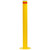 Surface Mounted Bollard 90mm Yellow - Black Cap