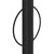 Bollard Bike Rack Surface Mounted Circle - Black