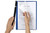 MARBIG CLAMP FILES A4 Blue