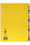 MARBIG BRIGHT MANILLA DIVIDERS A-Z A4 Multi-Coloured