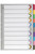MARBIG MULTI COLOURED A3 BOARD DIVIDERS 1-10 Tab Portrait