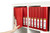 A4 4D 25MM RED O/LAY BINDERS 5404003