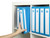 MARBIG ENVIRO DELUXE BINDERS Wide Cap A4 4D Ring 38mm Blue