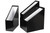 MARBIG SIMPLE STORAGE MAGAZINE HOLDERS Black (Pack of 3)