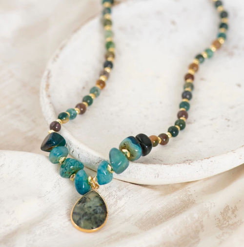 Green Emerald Enchantment Necklace - Wild Spirit London