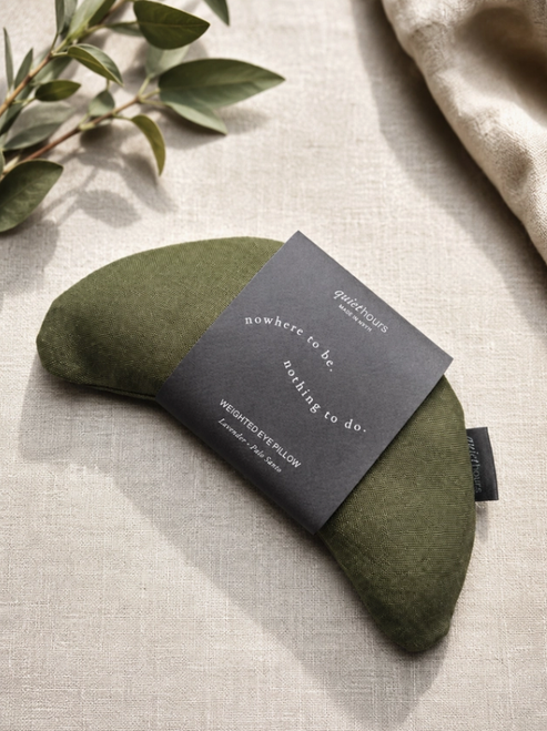 Weighted Eye Pillow - Lavender & Palo Santo - Quiet Hours