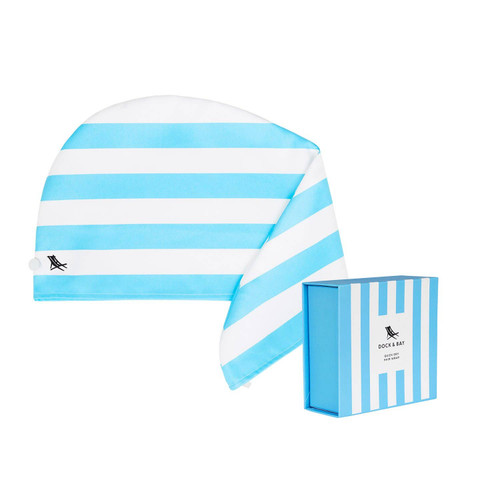 Dock & Bay Hair Wrap - Quick Dry Hair Towel - Tulum Blue