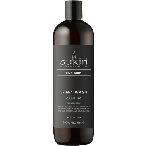 Sukin for Men 3-in-1 Calming Wash 500ml 