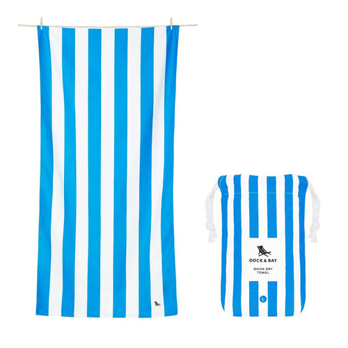 Dock & Bay Quick Dry Towel - Cabana - Bondi Blue