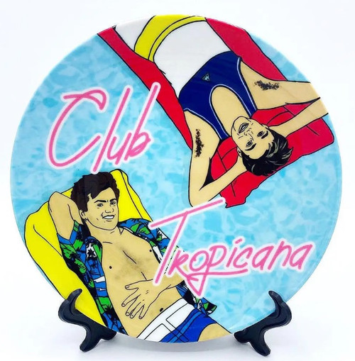 ART WOW 10"  PLATE -  'Club Tropicana' by Bite Your Granny