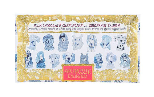 Arthouse Unlimited - Blue Dogs Milk Chocolate Cheesecake with Gingernut Crunch
