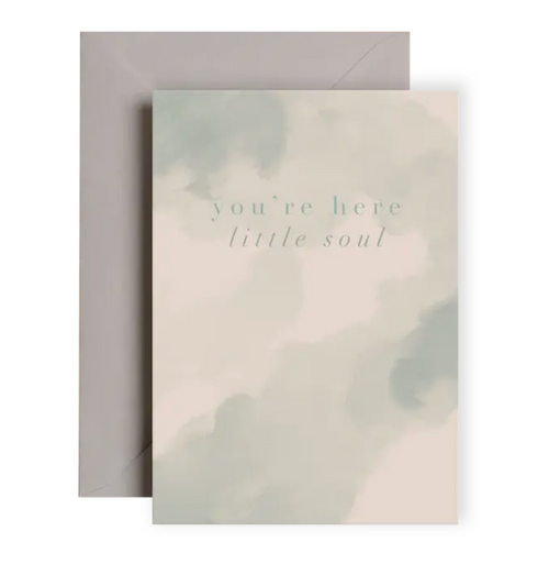 Little Soul New Baby Card Blue | New Baby Greeting Card