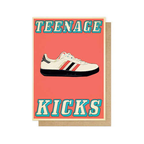 Teenage Kicks Greetings Card - East End Prints