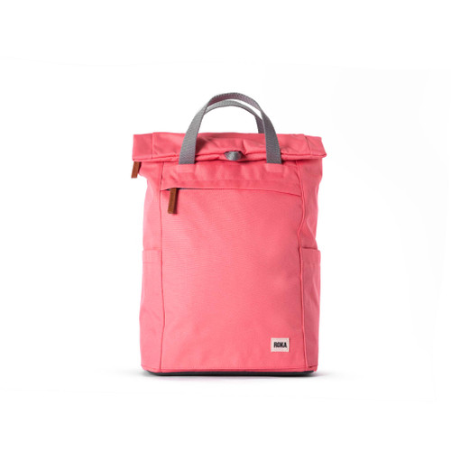 Roka Backpack - Finchley A - Coral, Medium, Recycled Canvas