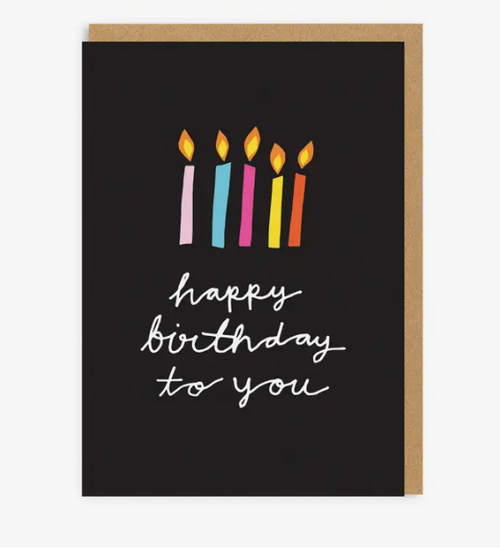 Happy Birthday To You Candles Greeting Card - Ohh Deer UK