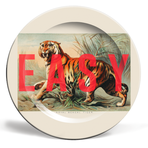 Art Wow  10" PLATE, EASY TIGER BY THE 13 PRINTS