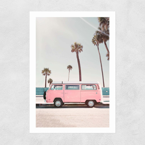 East End Prints - Pink Van (A3)