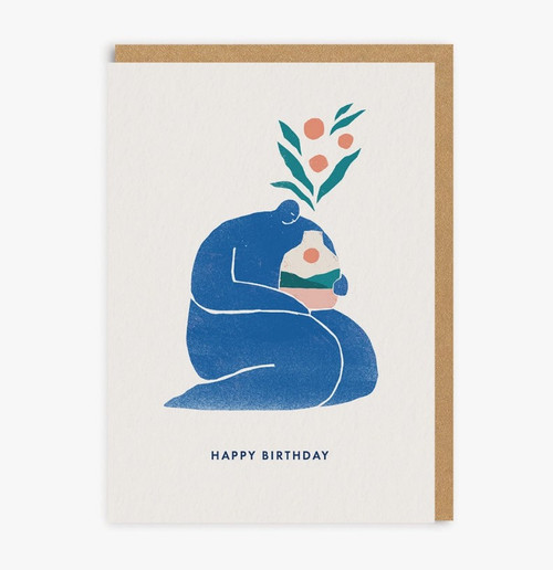 Happy Birthday Figure Greeting Card - Ohh Deer  Uk