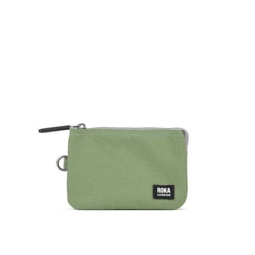 Roka Carnaby Wallet -Black Label - Granite - Small Recycled Canvas