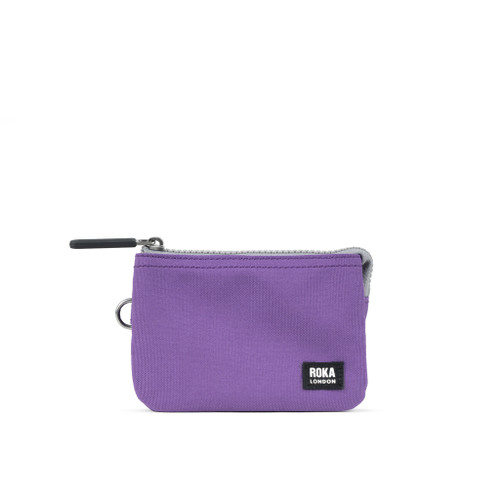 Roka Carnaby Wallet - Black Label - Imperial Purple - Small - Recycled Canvas