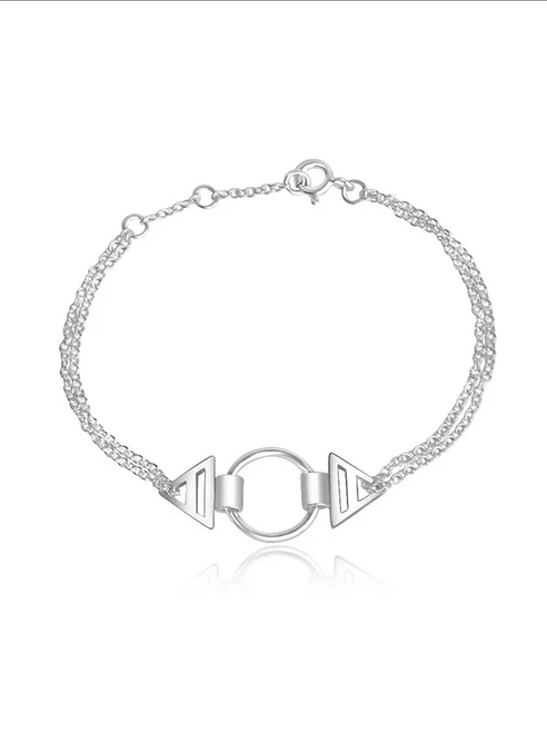 Trikona Loop bracelet - Katherine Barber Jewellery