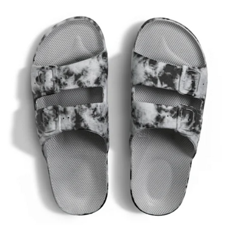 Freedom Moses - Bandhani Grey Slides