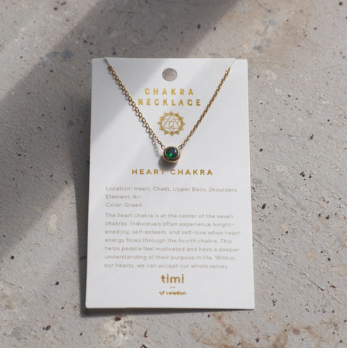 Chakra Crystal Necklace - Heart - Timi of Sweden