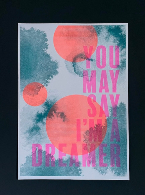 A3 Riso Art Print 'Dreamer' - Little Paper Soul