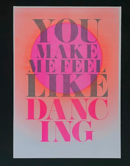 A3 Riso Print Dancing - Little Paper Soul