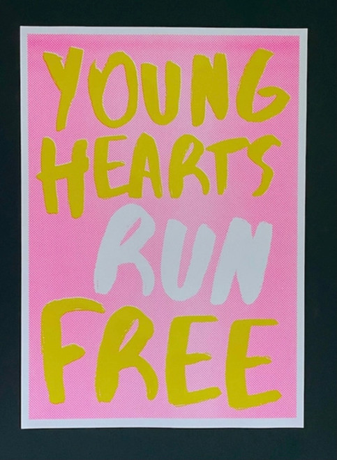 A3 Riso Print Young Hearts - Little Paper Soul