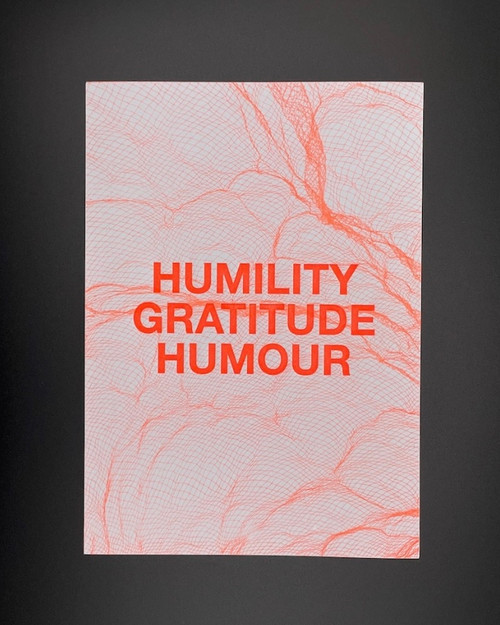Humility, Mini Letterpress & Riso Print - Little Paper Soul