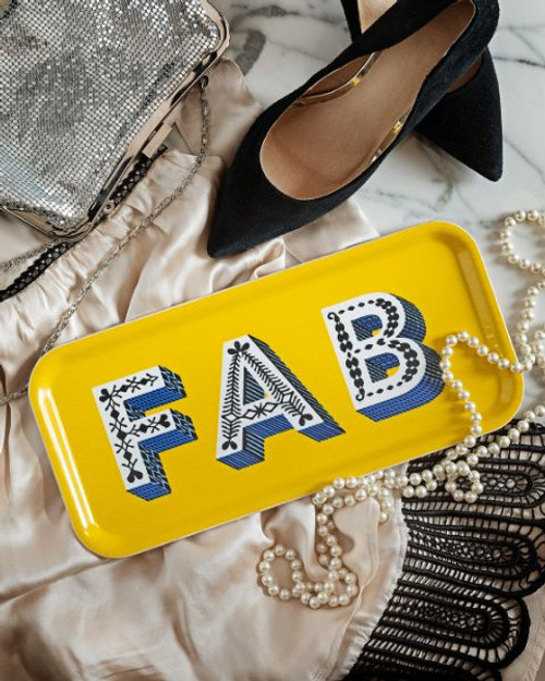 Asta Barrington - FAB / Yellow - Tray 32x15cm - Jamida of Sweden Asta Barrington - FAB / Yellow - Tray 32x15cm - Jamida of Sweden