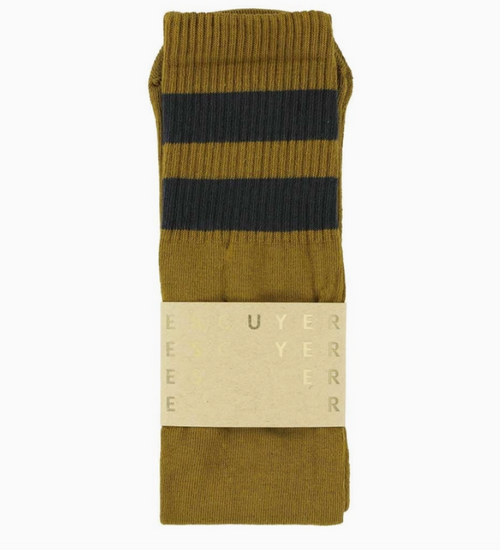 Unisex Tube Socks - Cumin / Off Black - Escuyer