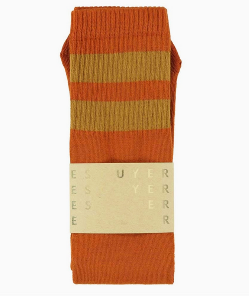 Unisex Tube Socks - Orange / Brown - Escuyer