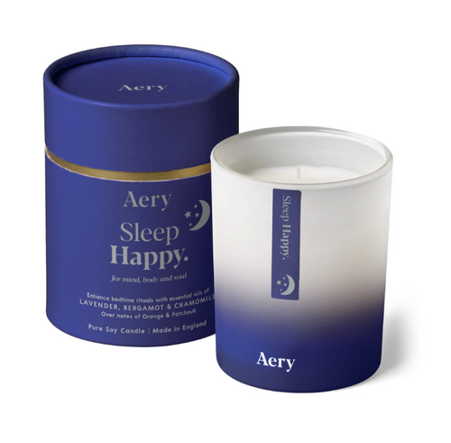 Aery Living - Sleep Happy Scented Candle - Lavender Bergamot and Chamomille