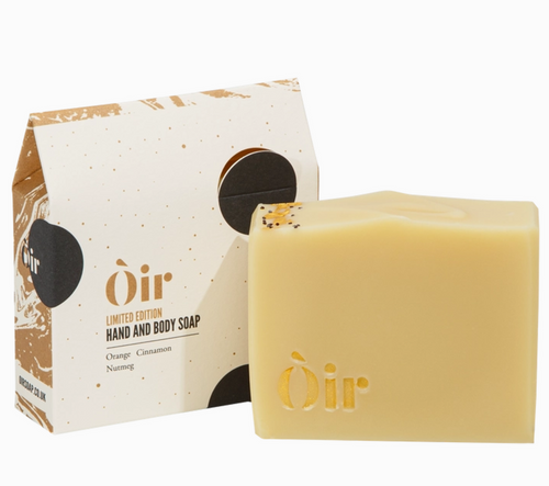 Oir Soap Ltd - Limited Edition Christmas Soap - Orange, Cinnamon, Nutmeg