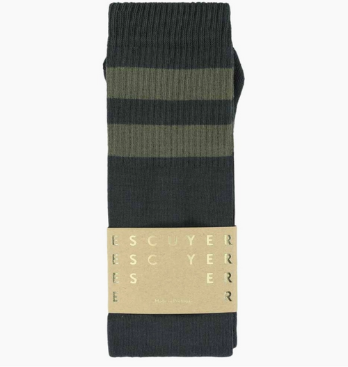 Unisex Tube Socks - Dark Grey / Khaki - Escuyer