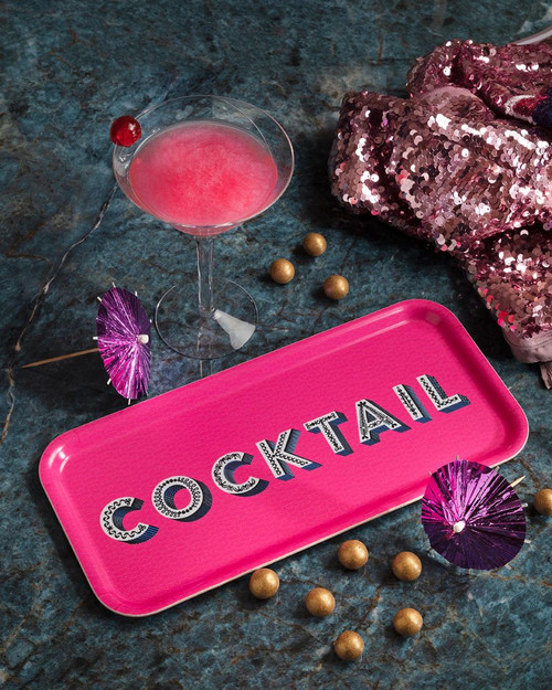 Asta Barrington Cocktail / bright pink - Tray 32x15cm - Jamida of Sweden Asta Barrington Cocktail / bright pink - Tray 32x15cm - Jamida of Sweden