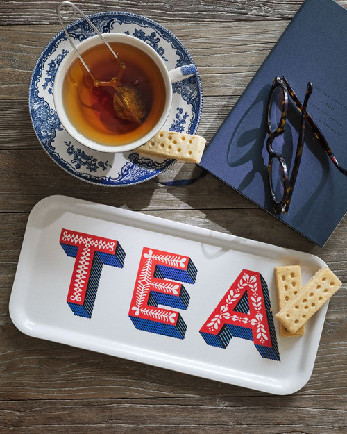 Asta Barrington Tea / white - Tray 32x15cm - Jamida of Sweden