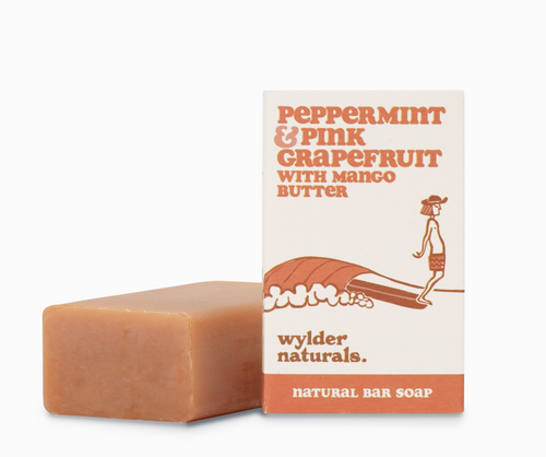 Peppermint & Pink Grapefruit with Mango Butter Natural Soap - Wylder Naturals